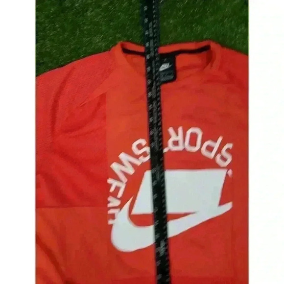 NIKE NSW BLOCK FUTURA Jersey Red AR4854-696 Mens Size Large - Picture 6 of 8